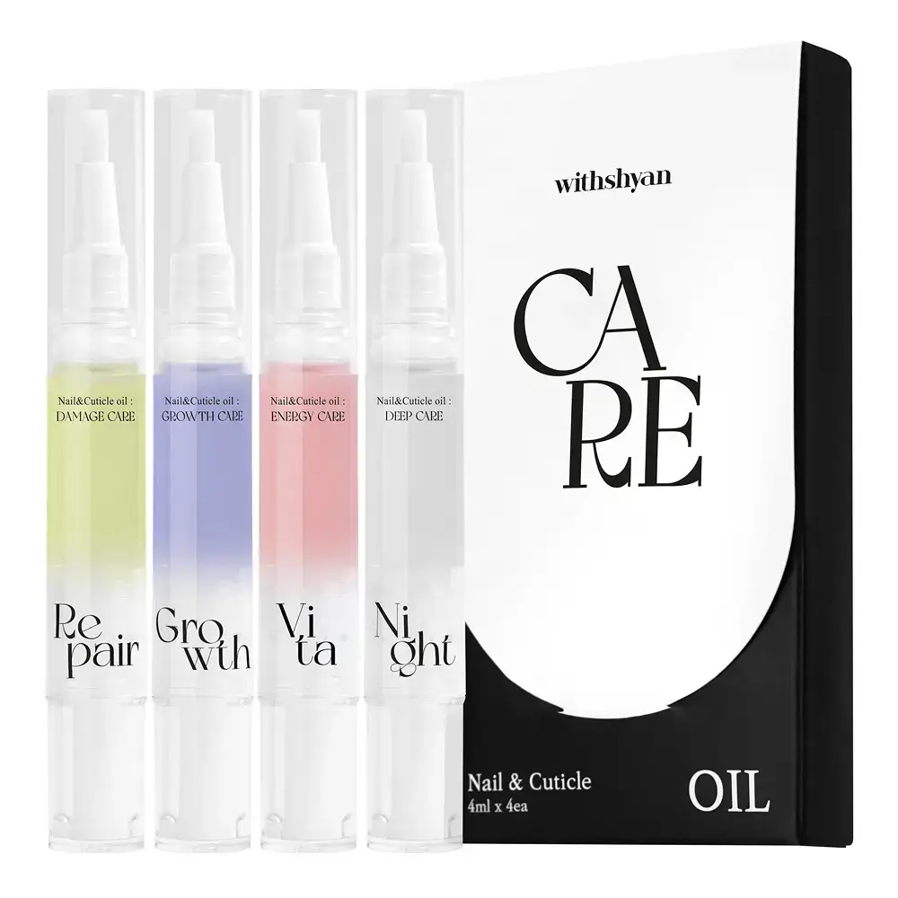 [대용량] 위드샨 네일&큐티클 오일펜 올케어 세트 (4ml x 4ea)